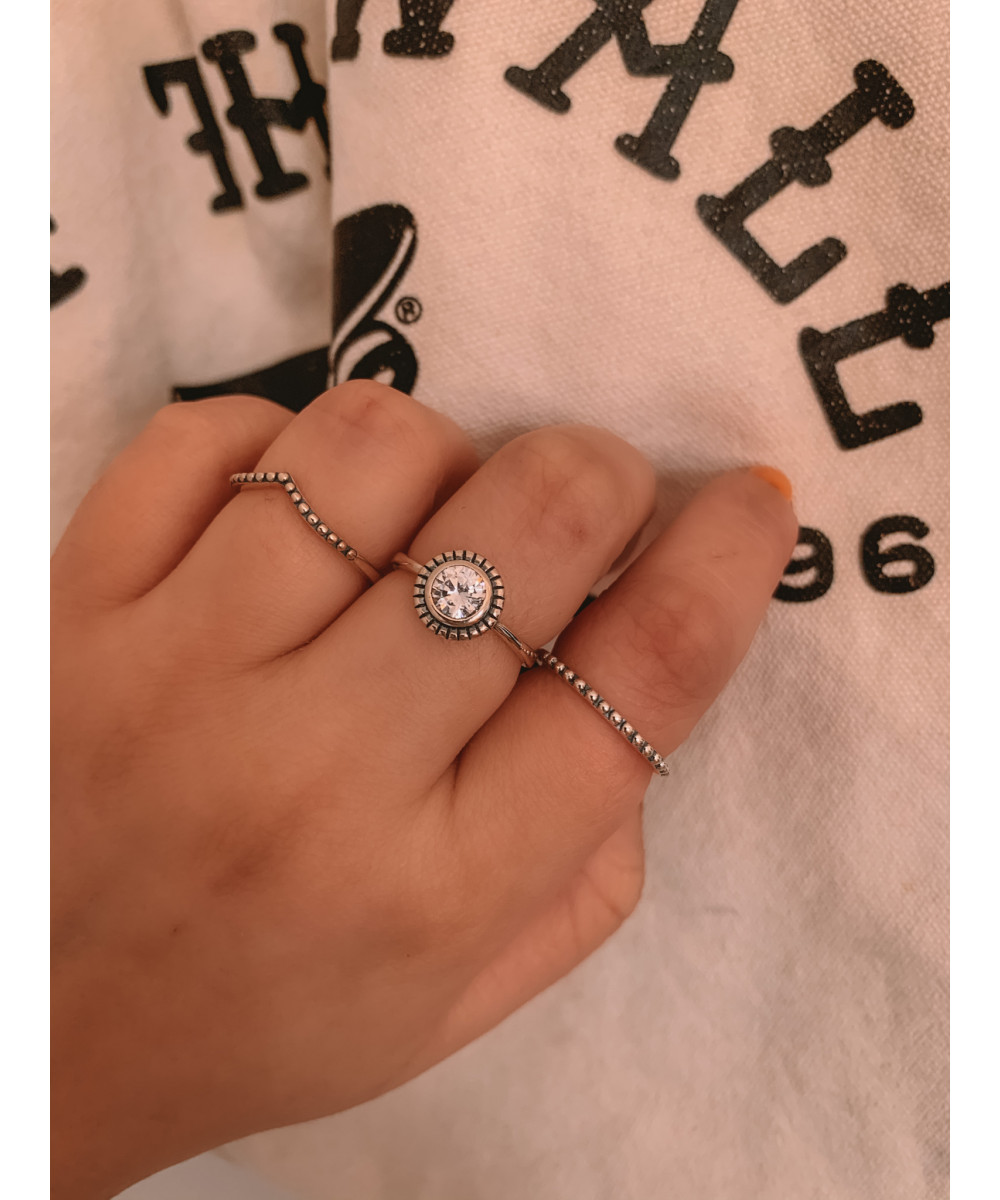 Anel de Prata Beleza do Amor