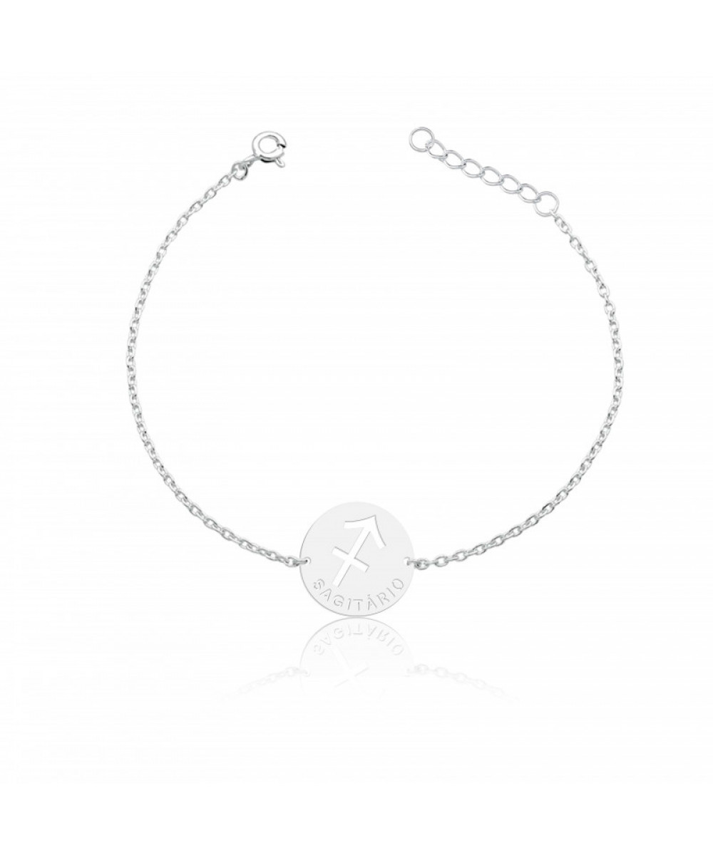 Pulseira de Prata Signo Sagitário