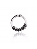 Piercing de Prata Pressão Argola Trançada