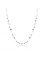 Chocker de Prata Corações