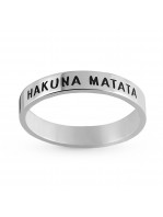 Aliança de Prata Hakuna Matata