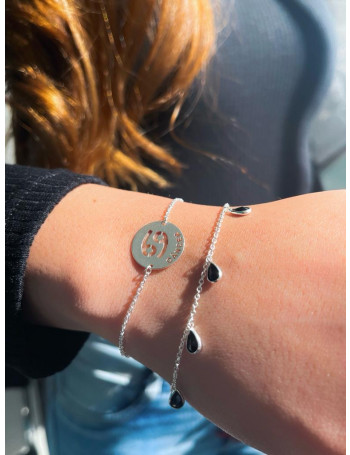 Pulseira de Prata Signo Câncer