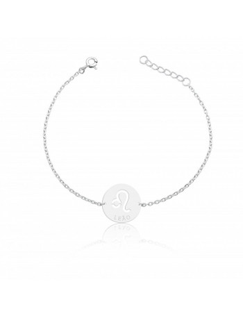 Pulseira de Prata Signo Leão