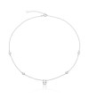 COLAR DE PRATA CHOCKER GOTA ZIRCÔNIA