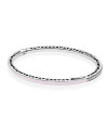Bracelete de Prata Coração Radiante Rosa