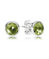 Brinco de Prata Gota de Peridoto Agosto
